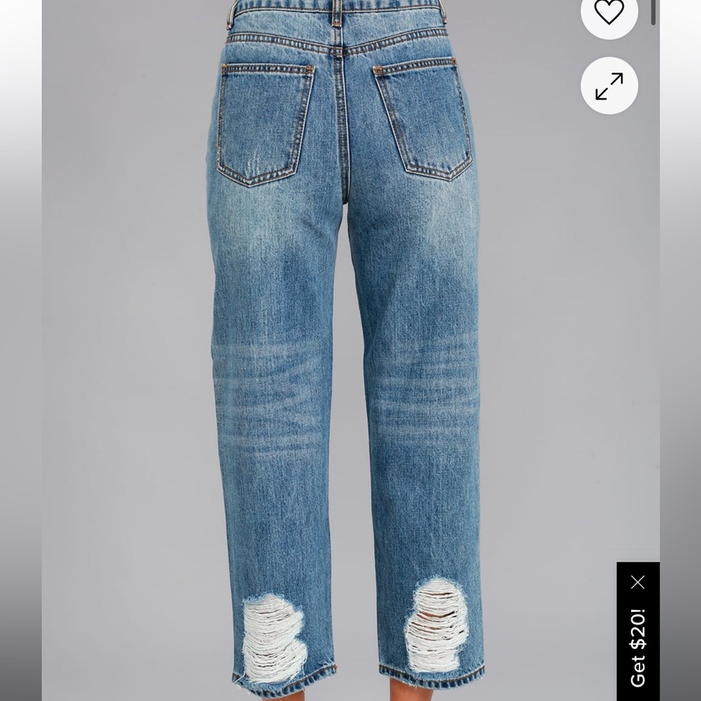 EVIDNT Malibu Medium Wash Distressed Girlfriend Jeans | Sz 27 - Picture 2 of 11